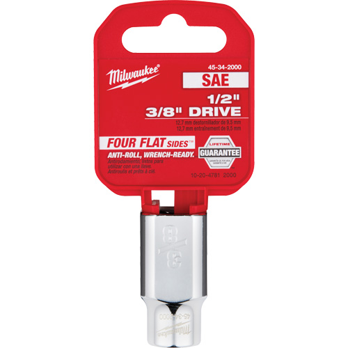 SAE Socket with Four Flat Sides, 3/8", 1/2" Drive, 6 Points We Share Industrial Supply