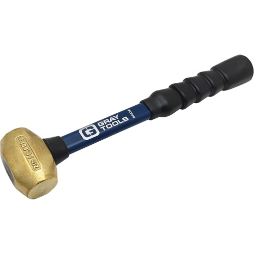 Brass Hammer, 2 lbs. Head Weight, 14" L We Share Industrial Supply