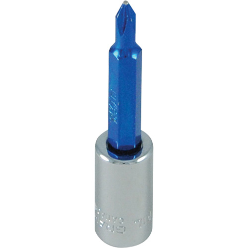 Blue Tip Screwdriver Bit, Phillips, #1, 1/4" Drive We Share Industrial Supply