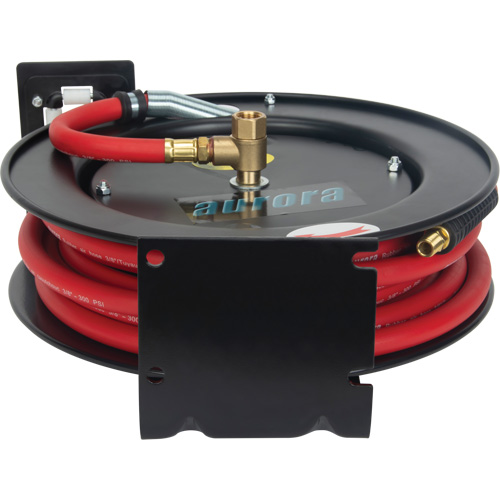 Hose Reel, Air/Water, 3/8" x 25', Single Hose, 300 psi We Share Industrial Supply