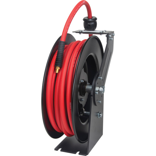 Hose Reel, Air/Water, 3/8" x 50', Single Hose, 300 psi We Share Industrial Supply