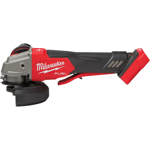 Meuleuse &agrave; frein &agrave; vitesse variable avec interrupteur &agrave; glissi&egrave;re non verrouillable M18 Fuel, 18 V, Mandrin 5"/4-1/2", Lithium-ion We Share Industrial Supply