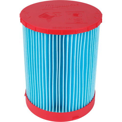 Filtre grand format &agrave; haute efficacit&eacute; pour aspirateur sec/humide, Cartouche, Pour 12 gal. US/9 gal. US/6 gal. US We Share Industrial Supply
