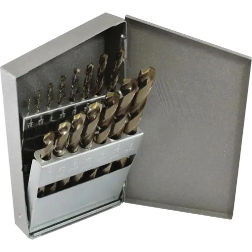 Triumph&reg; MRO Plus&reg; Jobber Length Drill Bit Set, 21 Pieces, High Speed Steel We Share Industrial Supply