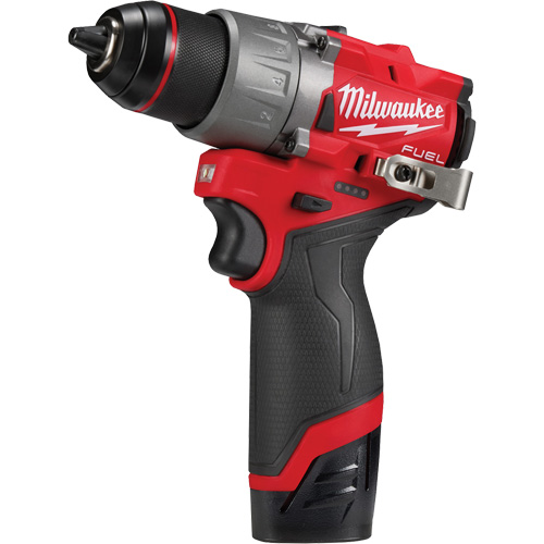 Ensemble perceuse/visseuse M12 Fuel, Lithium-ion, 12 V, Mandrin 1/2", Couple 400 lb-po We Share Industrial Supply