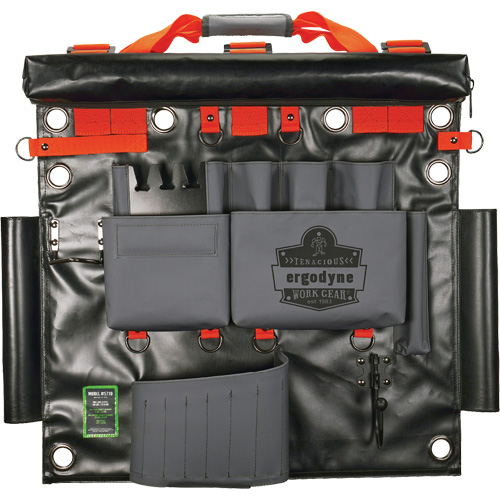 Arsenal 5710 Bucket Truck Tool Board with Tool Tethering Attachment Points, Nylon, 8 Pockets, Grey We Share Industrial Supply