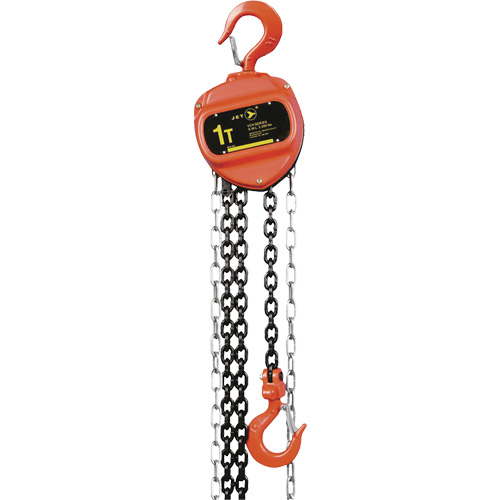 VCH Series Chain Hoist, 10' Lift, 2200 lbs. (1 tons) Capacity, Heat-Treated Alloy Steel Chain We Share Industrial Supply