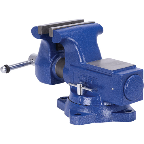 JBTV-6 Heavy-Duty Round Channel Bench Vise, 6-1/2" Jaw Width, 4" Throat Depth We Share Industrial Supply