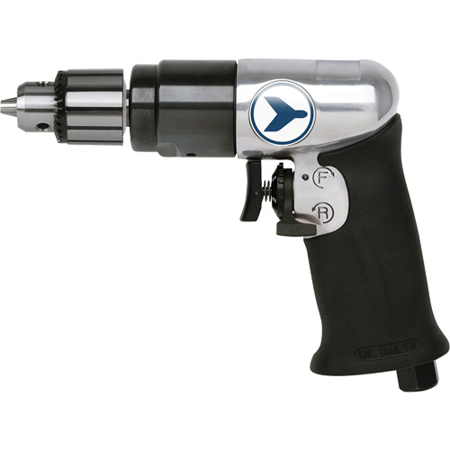 AD38VSRK Variable Speed Air Drill, 6 CFM, 1/4" NPT, 82 dBA, 3/8" Chuck, Keyed We Share Industrial Supply