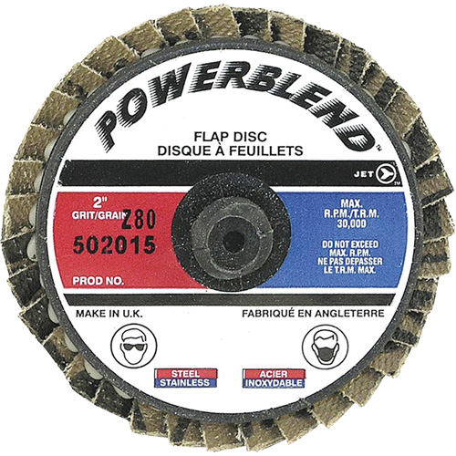 PowerBlend Roll-On Flap Disc, 2" x Type R, Z80 Grit We Share Industrial Supply
