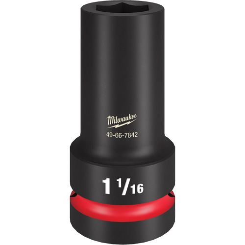 Shockwave Impact Duty Thin Wall Extra Socket, Impact, 1-1/16", 1" Drive, 6 Points, Deep We Share Industrial Supply