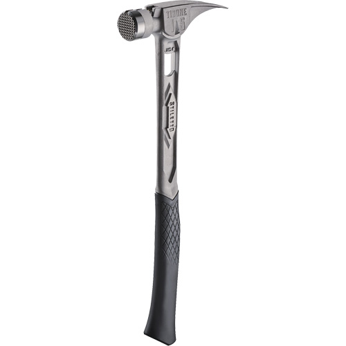 Marteau de charpente en titane meul&eacute; TIBONE, 15 oz, Prise en Acier plein, 17-17/50" lo We Share Industrial Supply