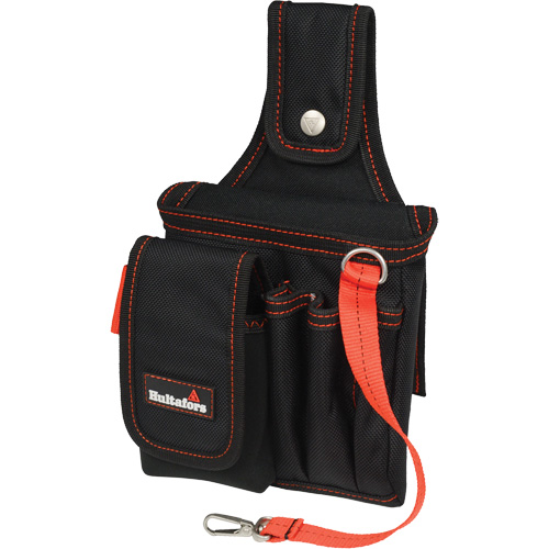 Small Technician's Pouch, Ballistic Polyester, Black/Red We Share Industrial Supply