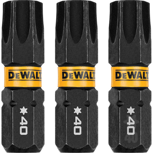 3-Piece FLEXTORQ&reg; Impact Screwdriving Bits, Torx, T-40, 1/4" Drive We Share Industrial Supply