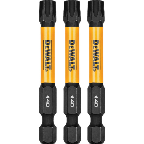 3-Piece FLEXTORQ&reg; Impact Screwdriving Bits, Torx, T-40, 1/4" Drive We Share Industrial Supply