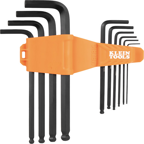 L-Style Long Ball-End Hex Key Set, 10 Pcs., Metric We Share Industrial Supply