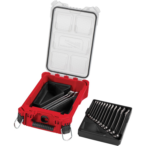 Wrench Set with PackOut Compact Organizer, Combination, 15 Pieces, Metric We Share Industrial Supply