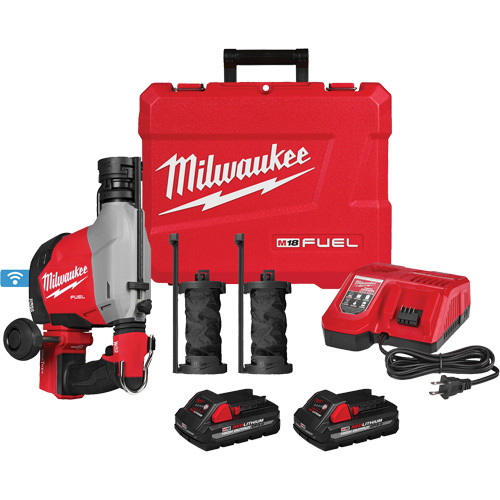 Marteau rotatif &agrave; la verticale FUEL avec extracteur de poussi&egrave;re int&eacute;gr&eacute;, 18 V, 5/8", 1310 tr/min We Share Industrial Supply