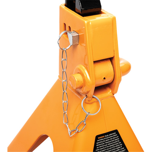 Ratcheting Jack Stand, Locking Pin, 3 tons Capacity, 11-3/4" - 17-1/2" H We Share Industrial Supply