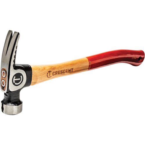 Milled-Face Framing Hammer, 22 oz., Wood Handle, 18" L We Share Industrial Supply