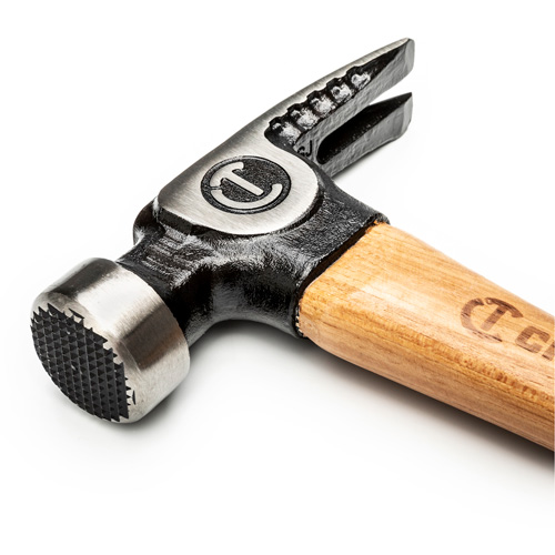 Milled-Face Framing Hammer, 22 oz., Wood Handle, 18" L We Share Industrial Supply