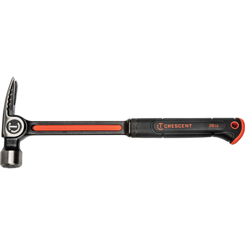 Milled-Face Framing Hammer, 28 oz., Solid Steel Handle, 16" L We Share Industrial Supply