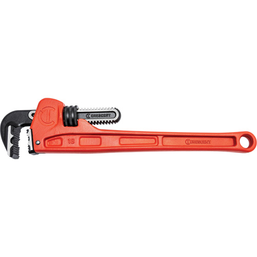 K9 Jaw Pipe Wrench, 2-7/8" Jaw Capacity, 18" Long, Powder Coated Finish, Ergonomic Handle We Share Industrial Supply
