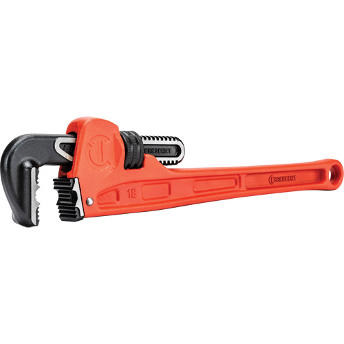 K9 Jaw Pipe Wrench, 2-7/8" Jaw Capacity, 18" Long, Powder Coated Finish, Ergonomic Handle We Share Industrial Supply
