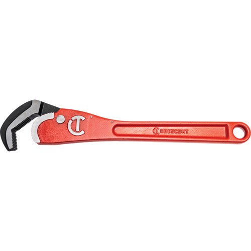 Self-Adjusting Steel Pipe Wrench, 2-1/2" Jaw Capacity, 16" Long, Powder Coated Finish, Non-Ergonomic Handle We Share Industrial Supply