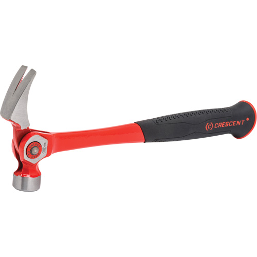 Indexing Claw Hammer, 18 oz., Cushion/Solid Steel Handle, 14" L We Share Industrial Supply