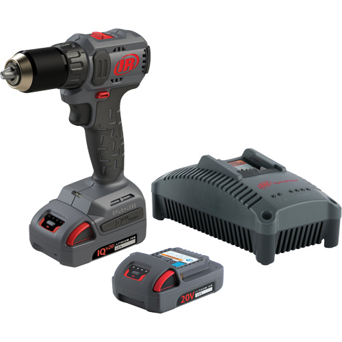 Ensemble de perceuse-tournevis compact sans fil, Lithium-ion, 20 V, Mandrin 1/2", Couple 37 lb-pi We Share Industrial Supply