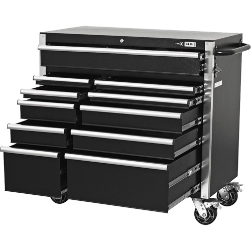 HDCC-4115 Combo boîte &agrave; outils s&eacute;rie HD, 21-1/2" P x 44-1/5" la x 63-3/10" h, Noir We Share Industrial Supply