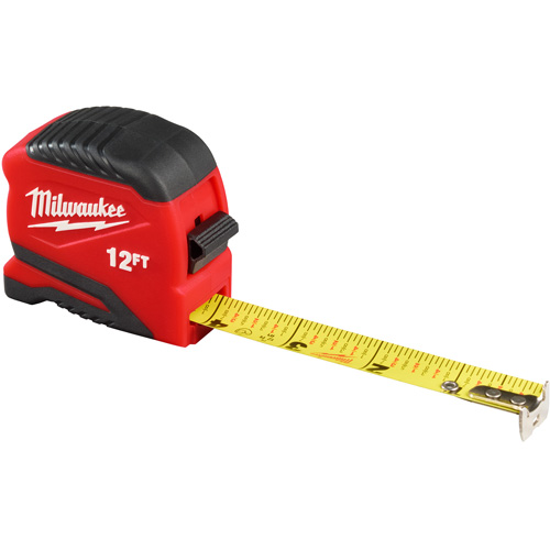 Compact Tape Measure, 13/16" x 12' We Share Industrial Supply