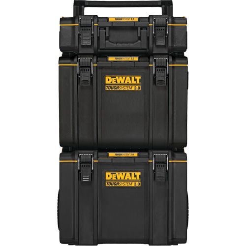 TOUGHSYSTEM&reg; 2.0 Rolling Tower, 24" x 20-2/5" x 34-1/2", Black/Yellow We Share Industrial Supply