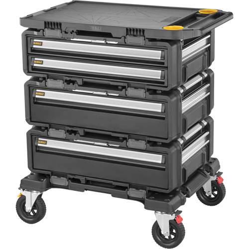 TOUGHSYSTEM&reg; 2.0 DXL 5-in-1 Modular Workstation, 34" x 25-4/5" x 39", Black/Yellow We Share Industrial Supply