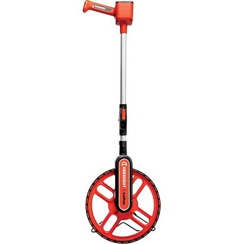 Roue d'arpentage, 12"/30 cm, Gamme de 9999', Pouces/pieds We Share Industrial Supply