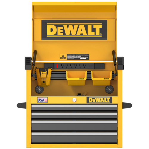 Heavy-Duty Tool Chest, 26" W, 4 Drawers, Yellow We Share Industrial Supply