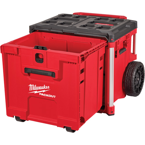 PACKOUT Rolling Drawer Tool Box, 19" x 24" x 20", Black/Red We Share Industrial Supply