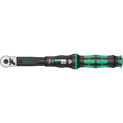 Cl&eacute; dynamom&eacute;trique Click-Torque B avec cliquet r&eacute;versible, &agrave; cliquer, Entraînement 3/8" carr&eacute;, 10 - 50 Nm We Share Industrial Supply
