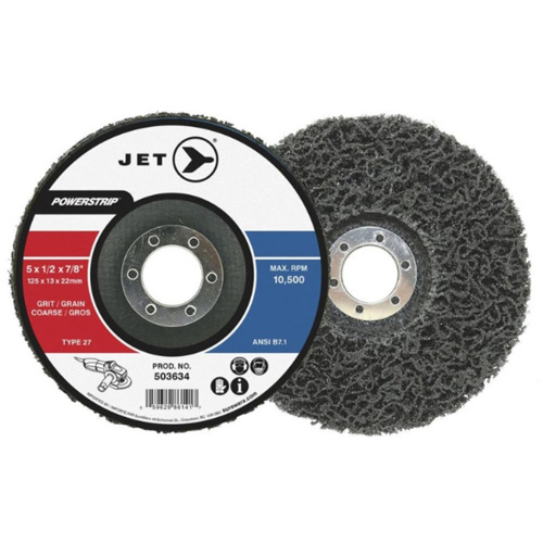 POWERSTRIP XCL T27 Surface Preparation Depressed Centre Wheel, 5" Dia., Coarse Grit We Share Industrial Supply