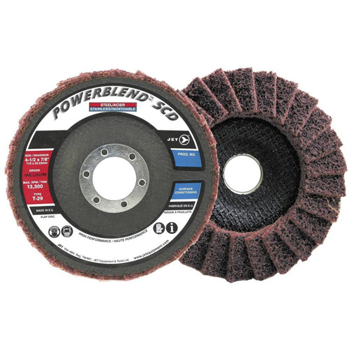 POWERBLEND SCD Surface Conditioning Flap Disc, 5" x 7/8", Type 29, Medium Grit We Share Industrial Supply