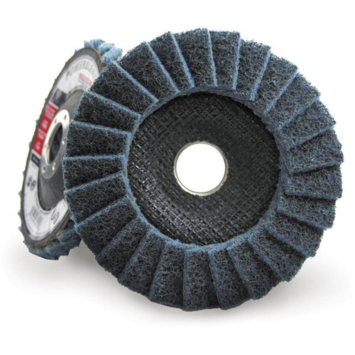 POWERBLEND SCD Surface Conditioning Flap Disc, 4-1/2" x 7/8", Type 29, Fine Grit We Share Industrial Supply