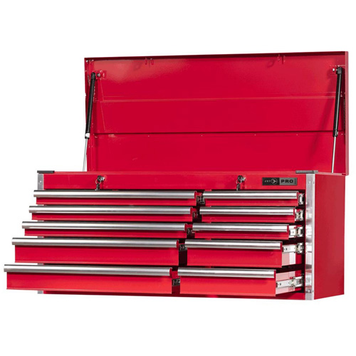 Coffre pour m&eacute;canicien de s&eacute;rie Pro PCM4210 , 40-3/10" la, 10 tiroirs, Rouge We Share Industrial Supply