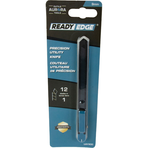 9mm Standard-Duty Knife, Stainless Steel, Plastic Handle We Share Industrial Supply
