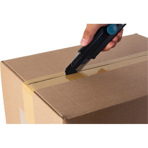 25mm Retractable Knife, Stainless Steel, Heavy-Duty, Rubber Handle We Share Industrial Supply