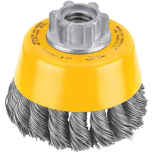 HP Carbon Knot Wire Cup Brush, 3" Dia. x 5/8"-11 Arbor We Share Industrial Supply