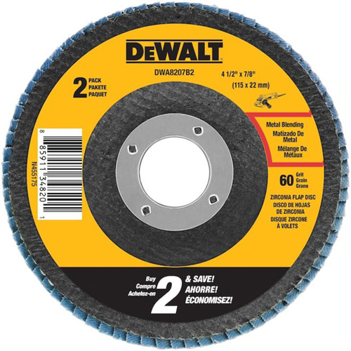 ELITE SERIES Flap Disc, 4-1/2" x 7/8", Type 29, 60 Grit, Zirconia Alumina We Share Industrial Supply