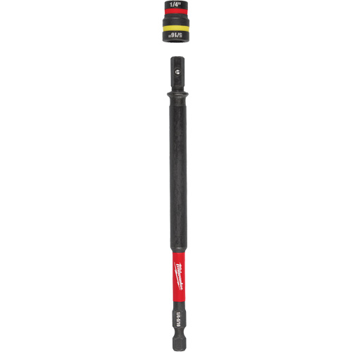 SHOCKWAVE Impact Duty 1/4” & 5/16” QUIK-CLEAR 2-in-1 Nut Driver, 1/4" Drive, 6" L, Magnetic We Share Industrial Supply
