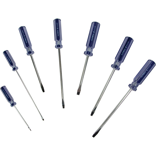 Slotted Screwdriver Kit, 7 Pcs. We Share Industrial Supply