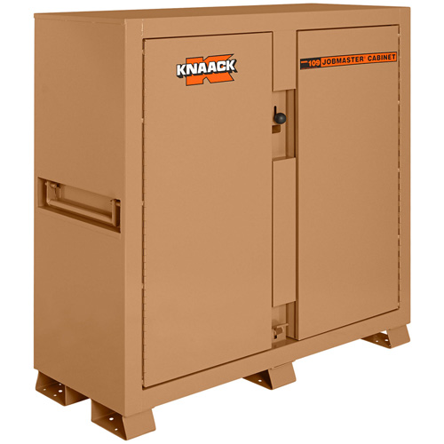 Model 109 Jobsite Cabinet with Padlock, Steel, 47.5 Cubic Feet, Tan We Share Industrial Supply